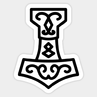 Viking Hammer Sticker